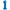 Chiffre 1 Blue 16