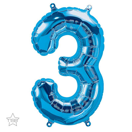 Chiffre 3 Bleu 34