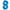 Chiffre 8 Bleu 16