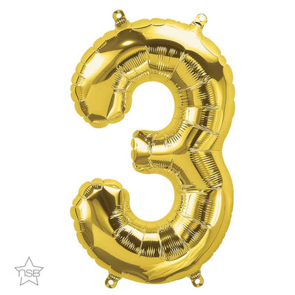 Chiffre 3 Gold 34