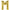 Lettre M Gold 34