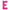 Lettre E Magenta 16