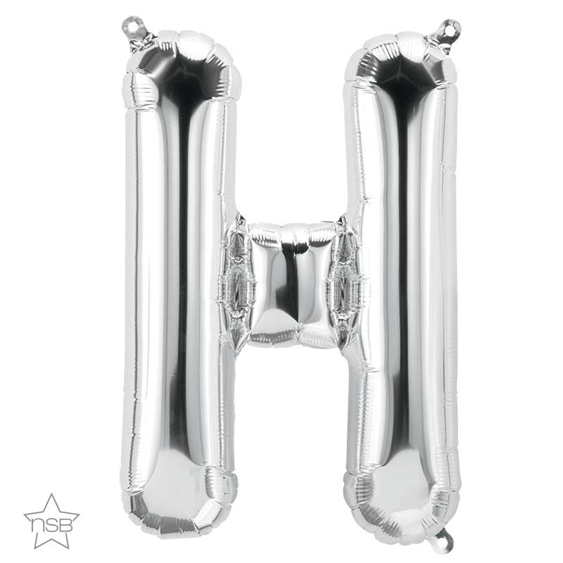 Lettre H Silver 16