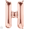 Lettre H Rose Gold 34