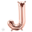 Lettre J Rose Gold 34