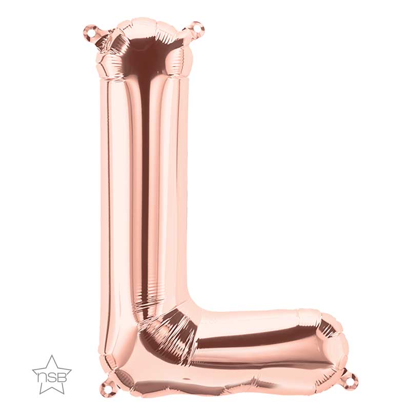 Lettre L Rose Gold 34