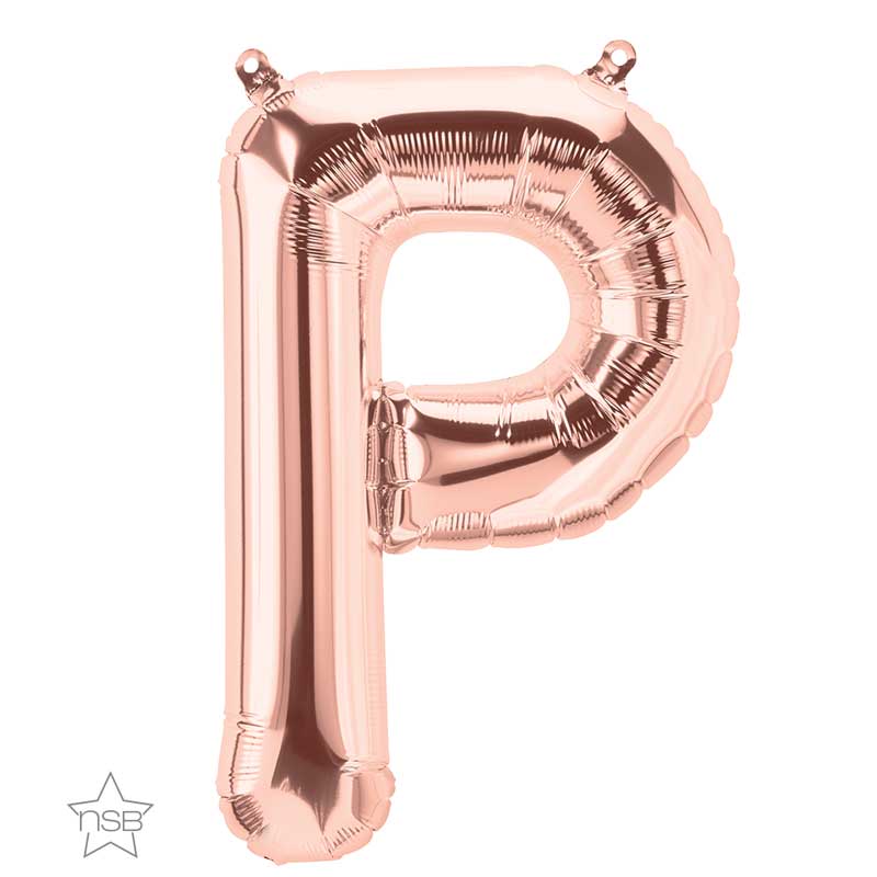 Lettre P Rose Gold 34