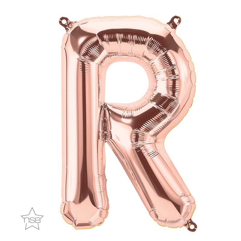 Lettre R Rose Gold 16