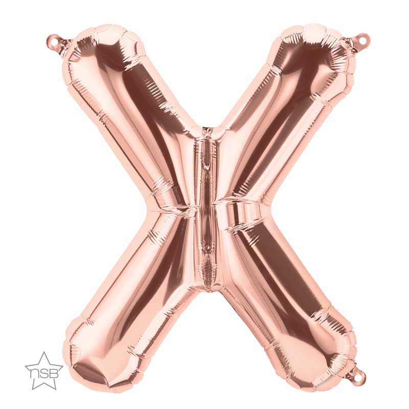 Lettre X Rose Gold 16