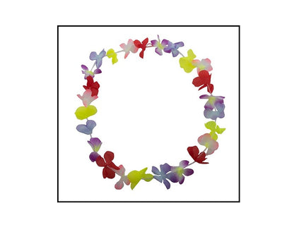 collier de fleurs tahiti multicolore hula 60mm