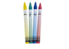 lot de 4 crayons couleurs cire 9cm