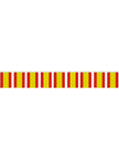 Guirlande 50 m. Grands drapeaux Espagnols | 1 guirlande | J2F Shop