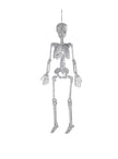 Squelette argenté à paillettes (29 cm) | Squelette décoratif de 29 cm | J2F Shop