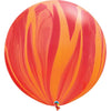 2 Ballons Red Orange Rainbow SuperAgate 30