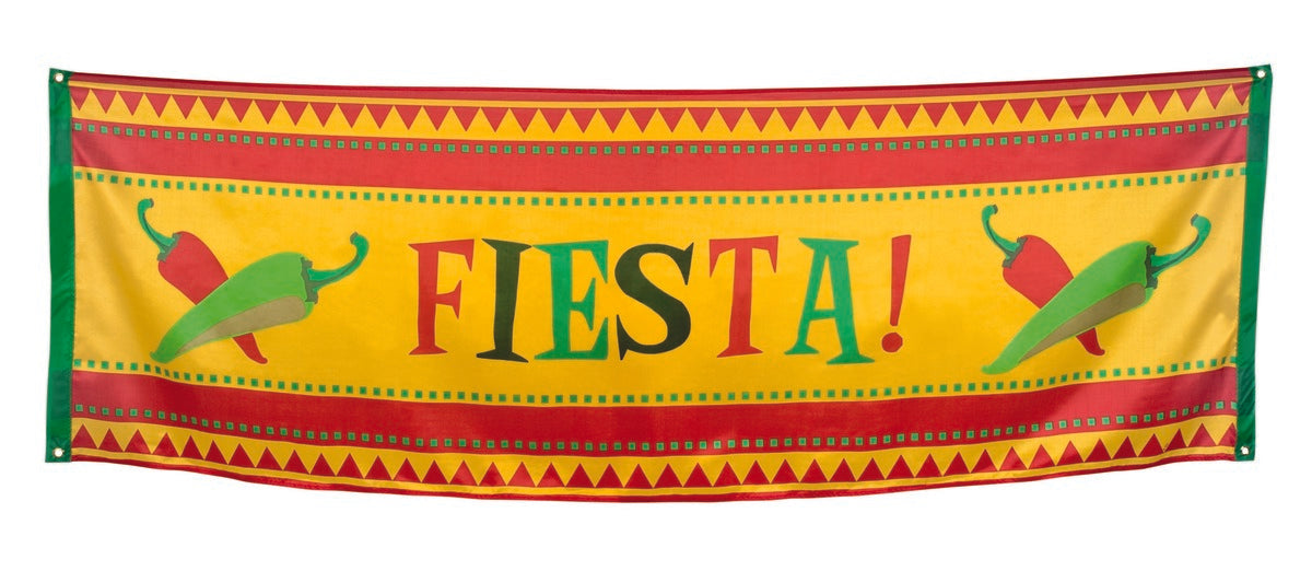 Banderole décoration fête mexicaine | Banderole para mur de 74x220cm avec motifs mexicain | J2F Shop