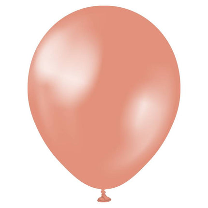 25 Ballons 13cm Métal Rose Gold- Ballonrama