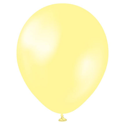 10 Ballons 30cm Métal Jaune- Ballonrama