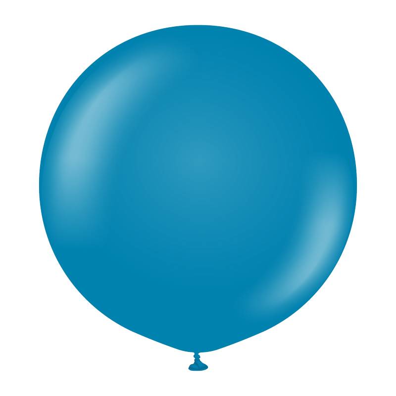 5 Ballons 45cm Bleu Océan- Ballonrama