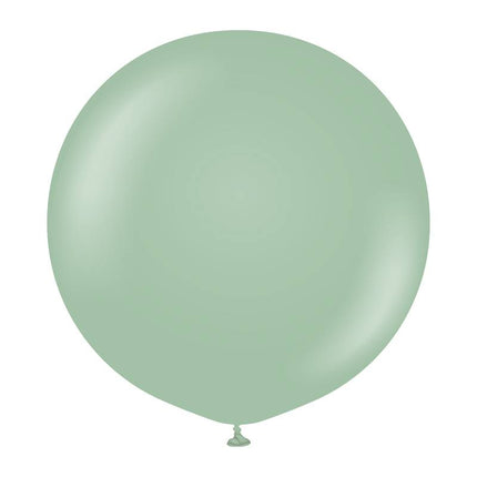 5 Ballons 45cm Vert Amande- Ballonrama