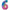 Chiffre 6 Colorful Rainbow 40