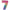 Chiffre 7 Colorful Rainbow 40