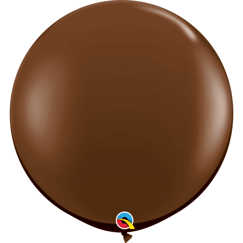 2 Ballons Chocolate Brown 3' - Qualatex