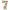 Chiffre 7 Designer Etoile Holographic 40