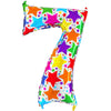Chiffre 7 Designer Etoile Holographic 40