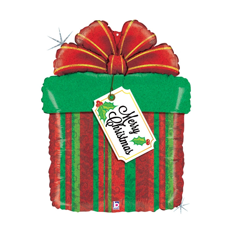 Ballon Aluminium 30'' Christmas Present - Grabo