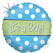 Ballon Aluminium 18″ Polka Dots It's A Boy – Grabo