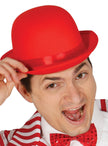 Chapeau melon rouge adulte | chapeau haut de forme | J2F Shop