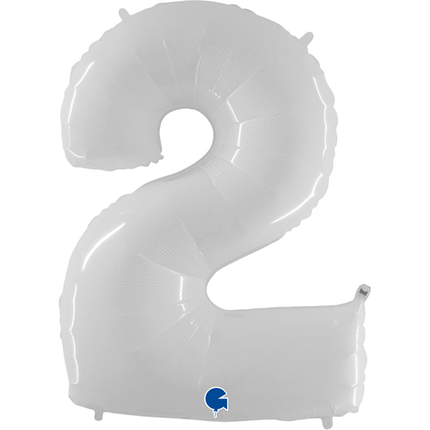 Chiffre 2 Blanc 40