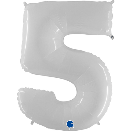 Chiffre 5 Blanc 40