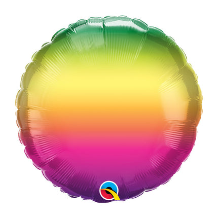Ballon Aluminium 18″ Vibrant Ombre PKGD - Qualatex