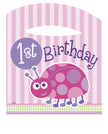 Set 1º anniversaire papillon rose | un tapis de 121 x 76 cm, un chapeau pointu, une mini guirlande fanion , un petit sac | J2F Shop