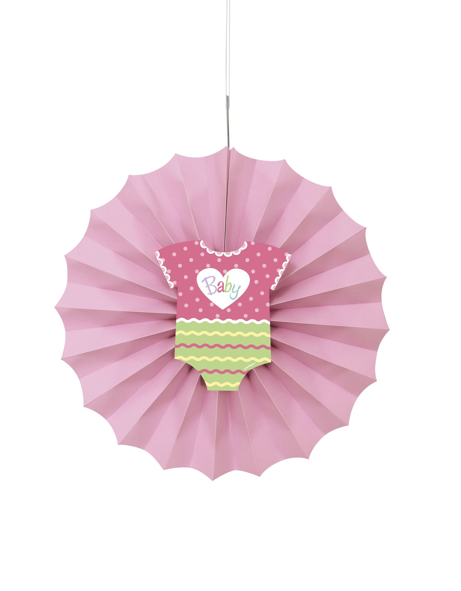 Rosace en papier rose - Baby Shower | Rosace en papier de 30 cm | J2F Shop