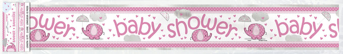 Affiche Baby Shower rose - Umbrellaphants Pink |  | J2F Shop