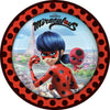 8 Assiettes Rondes Miraculous LadyBug - Amscan