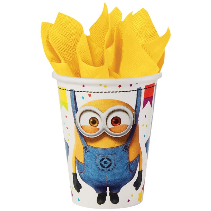 8 Verres Papier Les Minions - Amscan