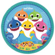 8 Assiettes Rondes Baby Shark - Amscan