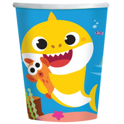 8 Verres Baby Shark - Amscan