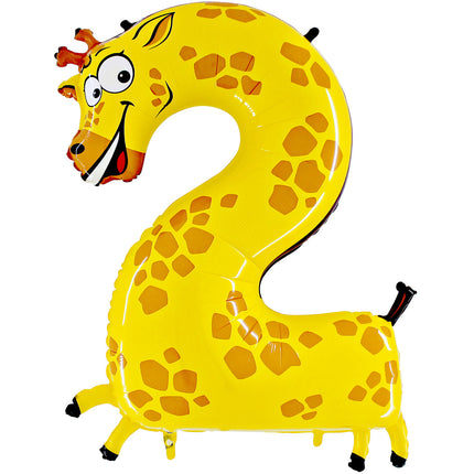 Chiffre 2 Animaloons Girafe 40