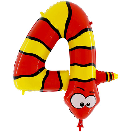 Chiffre 4 Animaloons Serpent 40