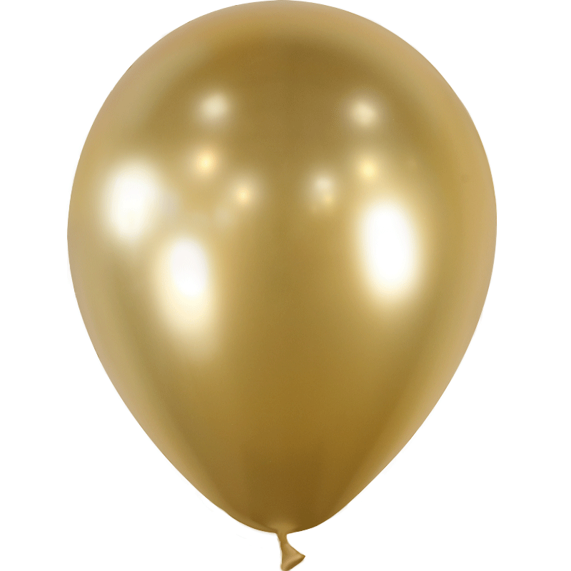 25 Ballons Latex HG45 Or Brillant - Balloonia