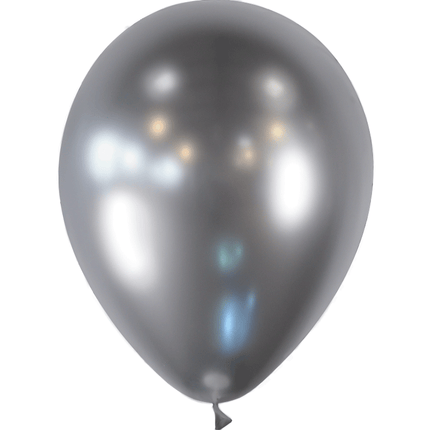 25 Ballons Latex HG45 Argent Brillant - Balloonia