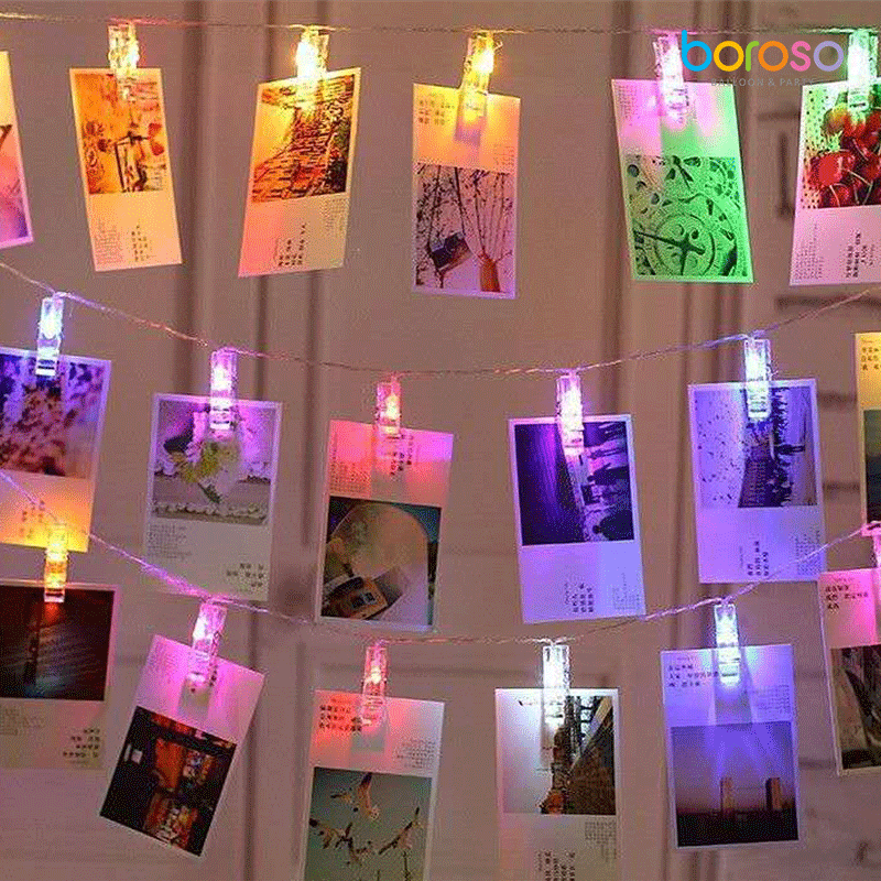 Guirlande de Clips à LED BLANCHES - Borosino