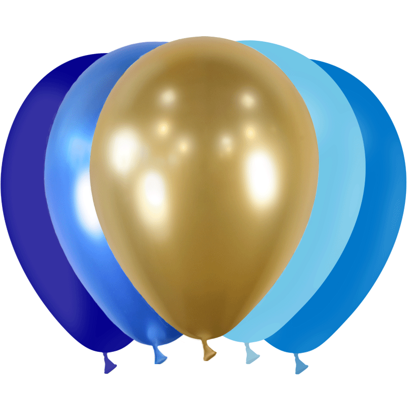 20 Ballons HG112 Assortiment Camaïeu Bleu - Balloonia
