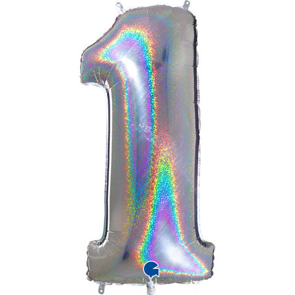 Chiffre 1 Holographic Silver 40