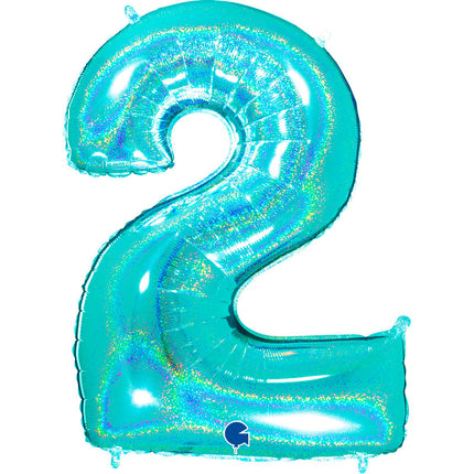 Chiffre 2 Holographic Tiffany 40