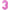 Chiffre 3 Holographic Fuchsia 40
